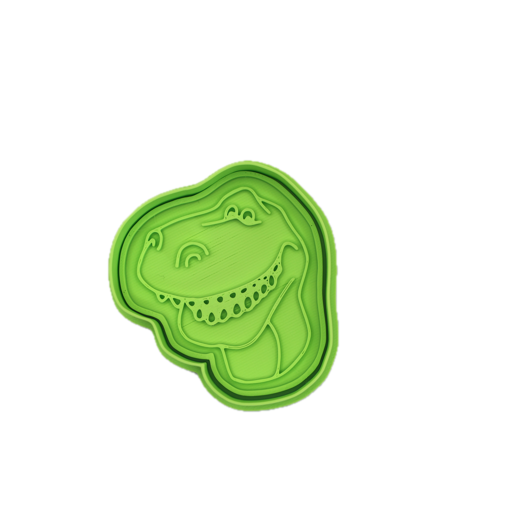 恐竜クッキー型＆フォンダンスタンプ（ハンドル付き） – 漫画のおもちゃ パーティー 誕生日 ベーキング