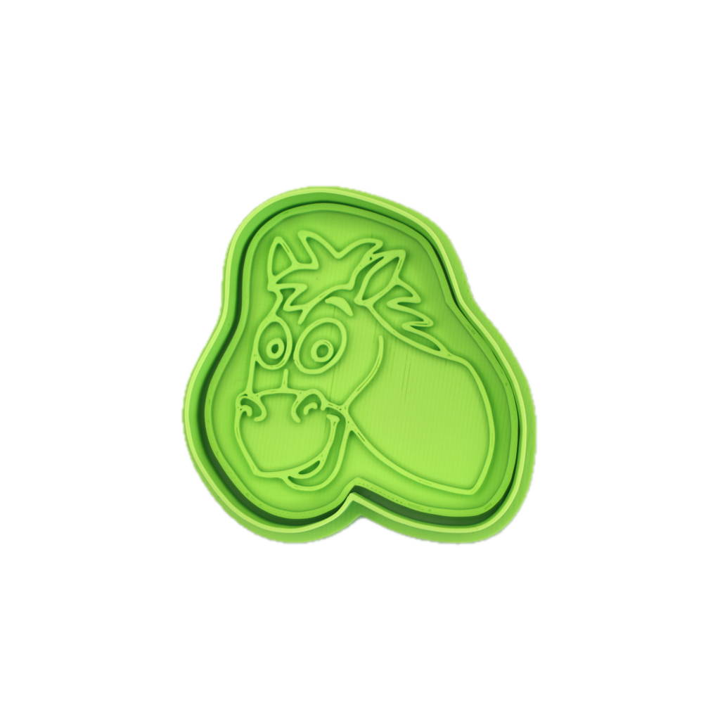 馬のクッキー型＆フォンダンスタンプ（ハンドル付き） – 漫画のおもちゃ パーティー 誕生日 ベーキング