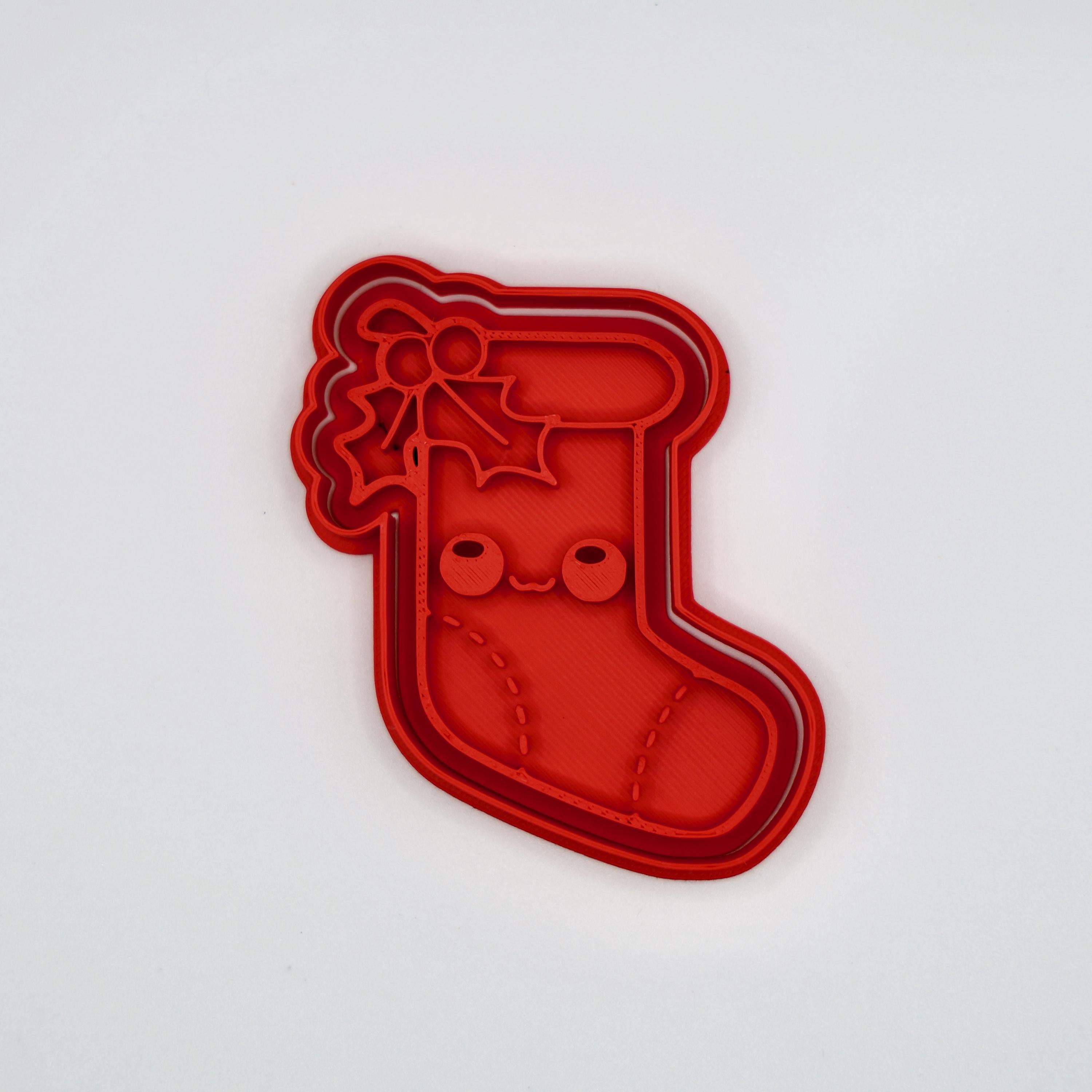 Kawaii Christmas Cookie Cutter Set With Handles | 7 Piece Holiday Baking Collection