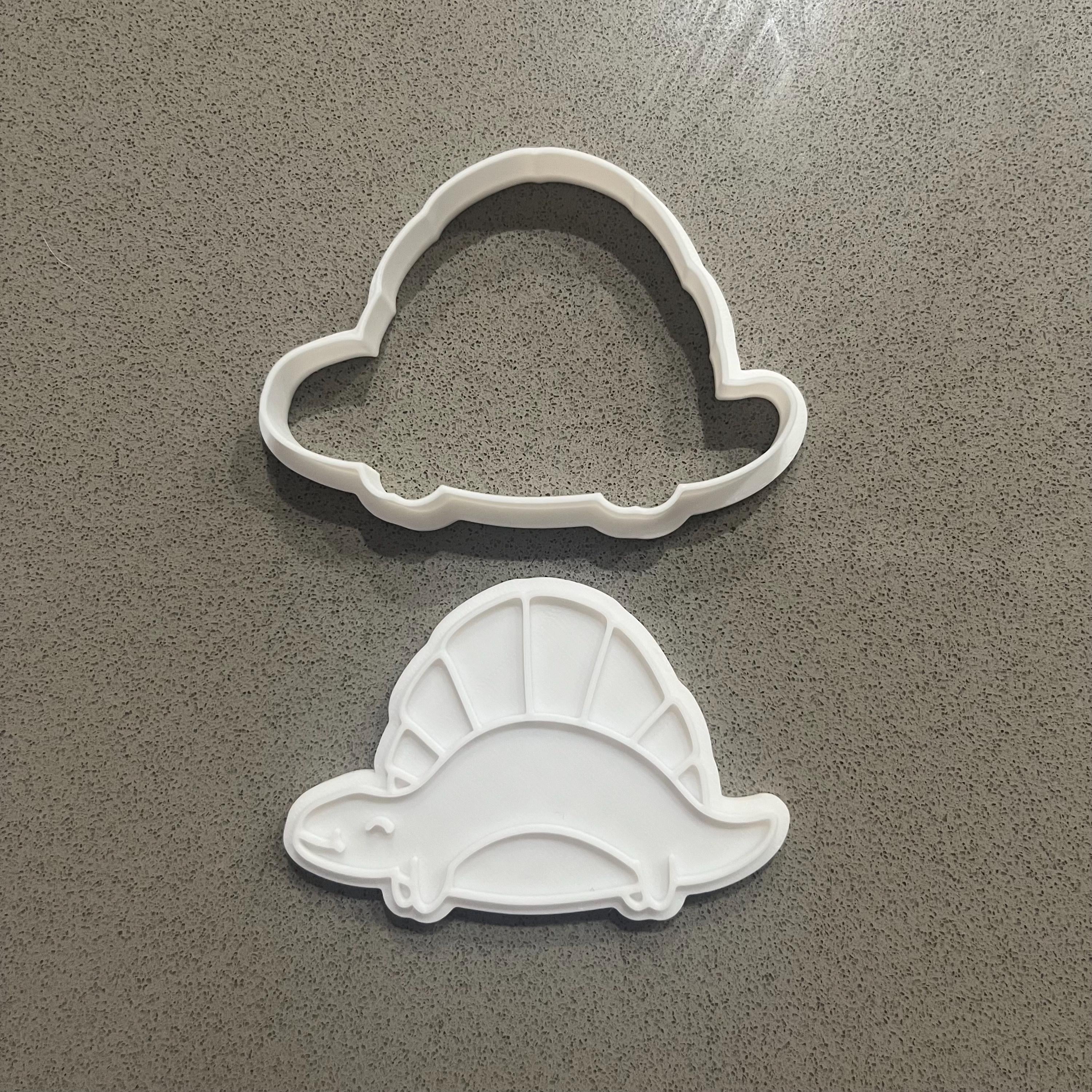 恐竜バースデークッキー型＆フォンダン型抜き｜持ち手付き7点セット