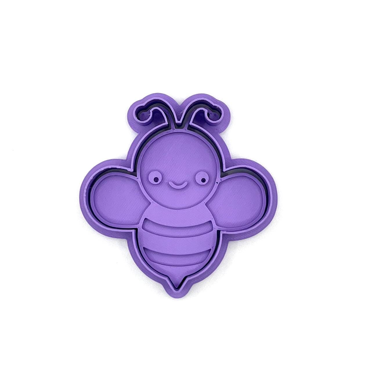 昆虫パーティー用クッキー型とフォンダンスタンプセット – 持ち手付き4点セット