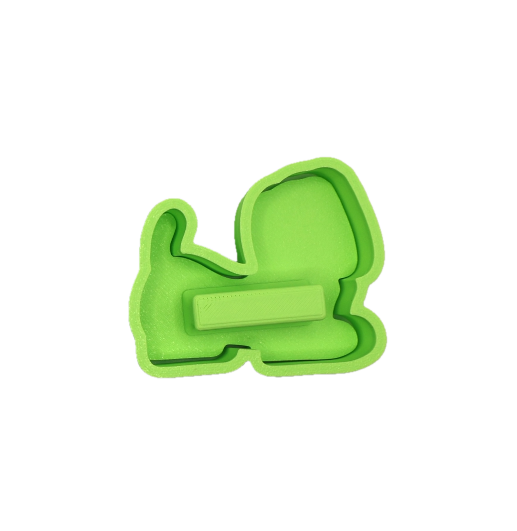 スリンキードッグのクッキー型＆フォンダンスタンプ（ハンドル付き） – 漫画のおもちゃパーティー誕生日ベーキング