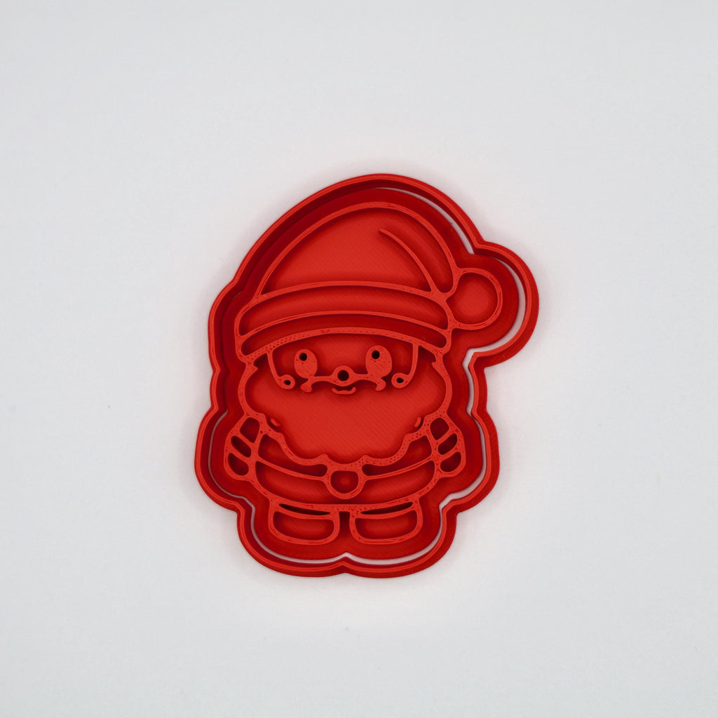 Kawaii Christmas Cookie Cutter Set With Handles | 7 Piece Holiday Baking Collection