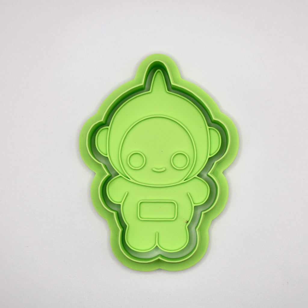 カラフルなTVフレンズのクッキー型＆フォンダン型抜き｜持ち手付き4点セット