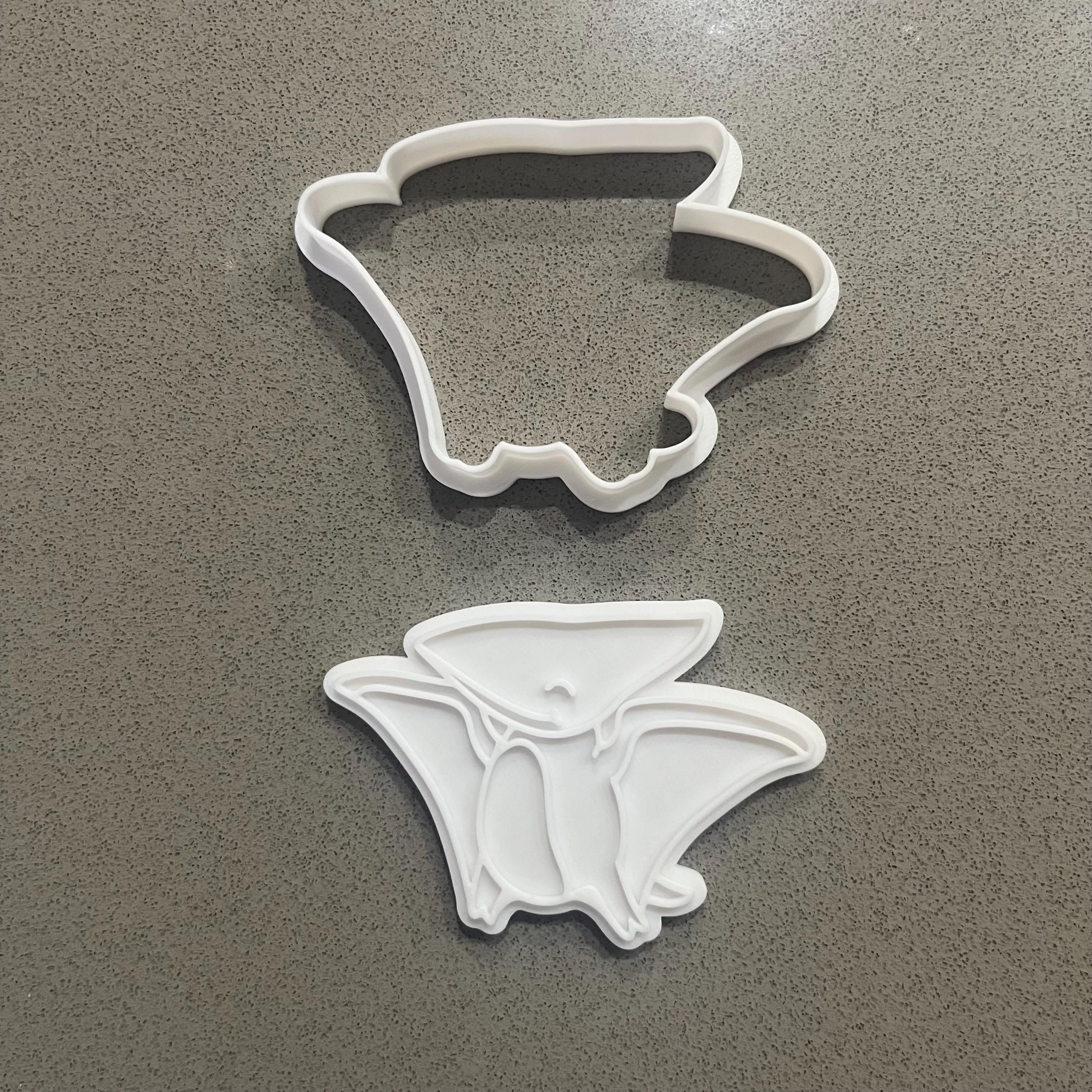 恐竜バースデークッキー型＆フォンダン型抜き｜持ち手付き7点セット