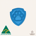 Paw Badge Cookie Cutter & Fondant Stamp Set