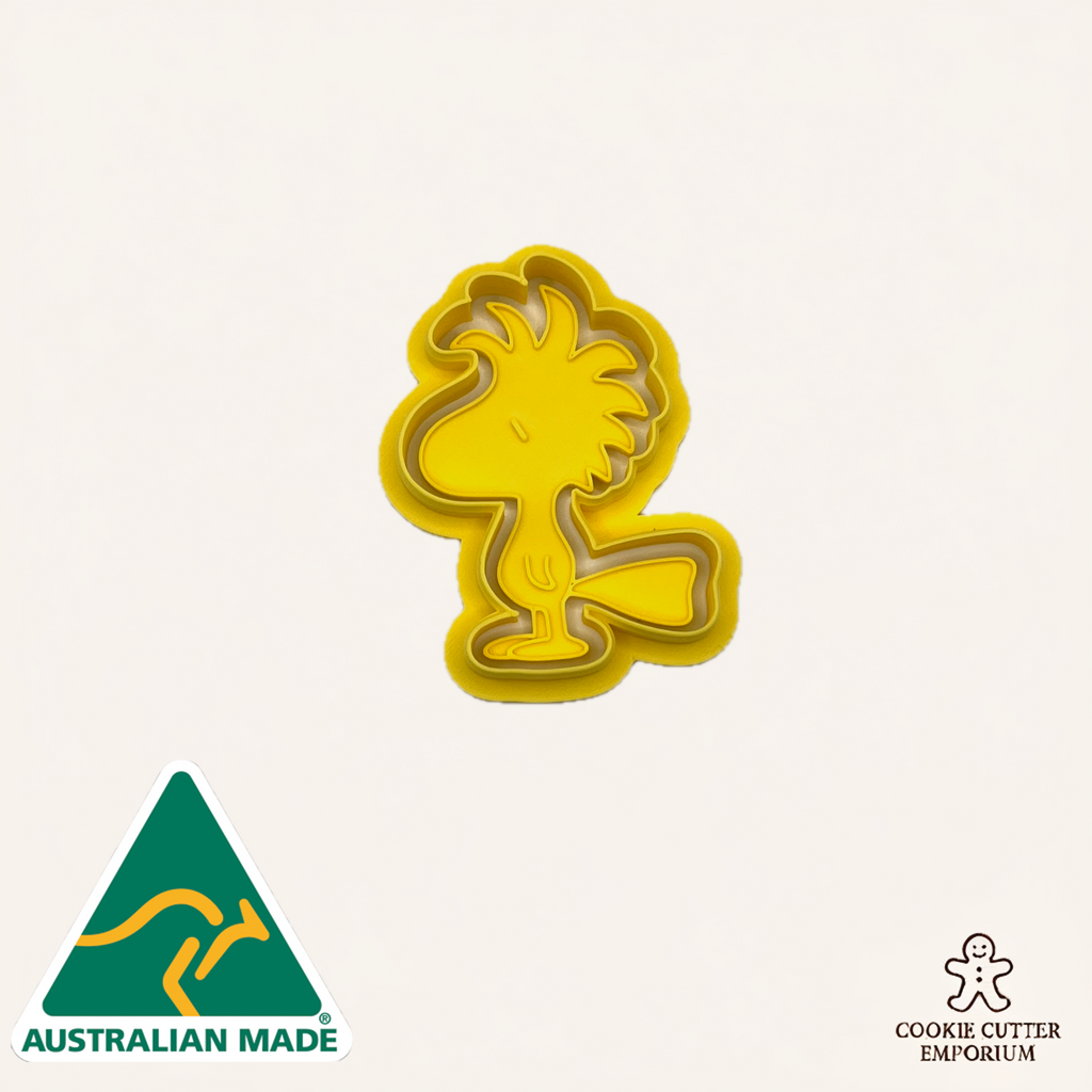 Classic Comic Bird Character Cookie Cutter & Fondant Stamp – Retro Cartoon Party