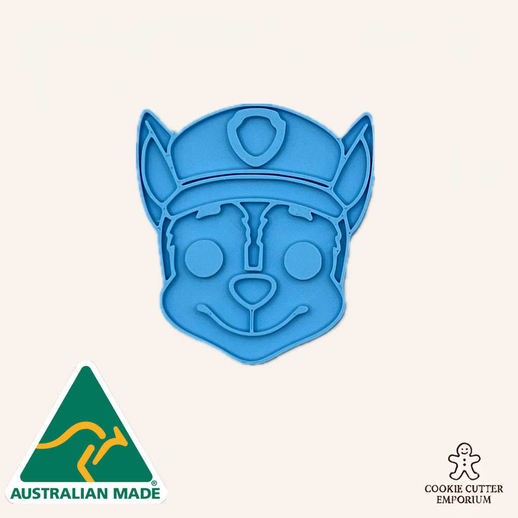 Police Dog Cookie Cutter & Fondant Stamp Set