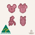 Cartoon Mouse Cookie Cutter & Fondant Stamp Sets - 4 Piece Bundle
