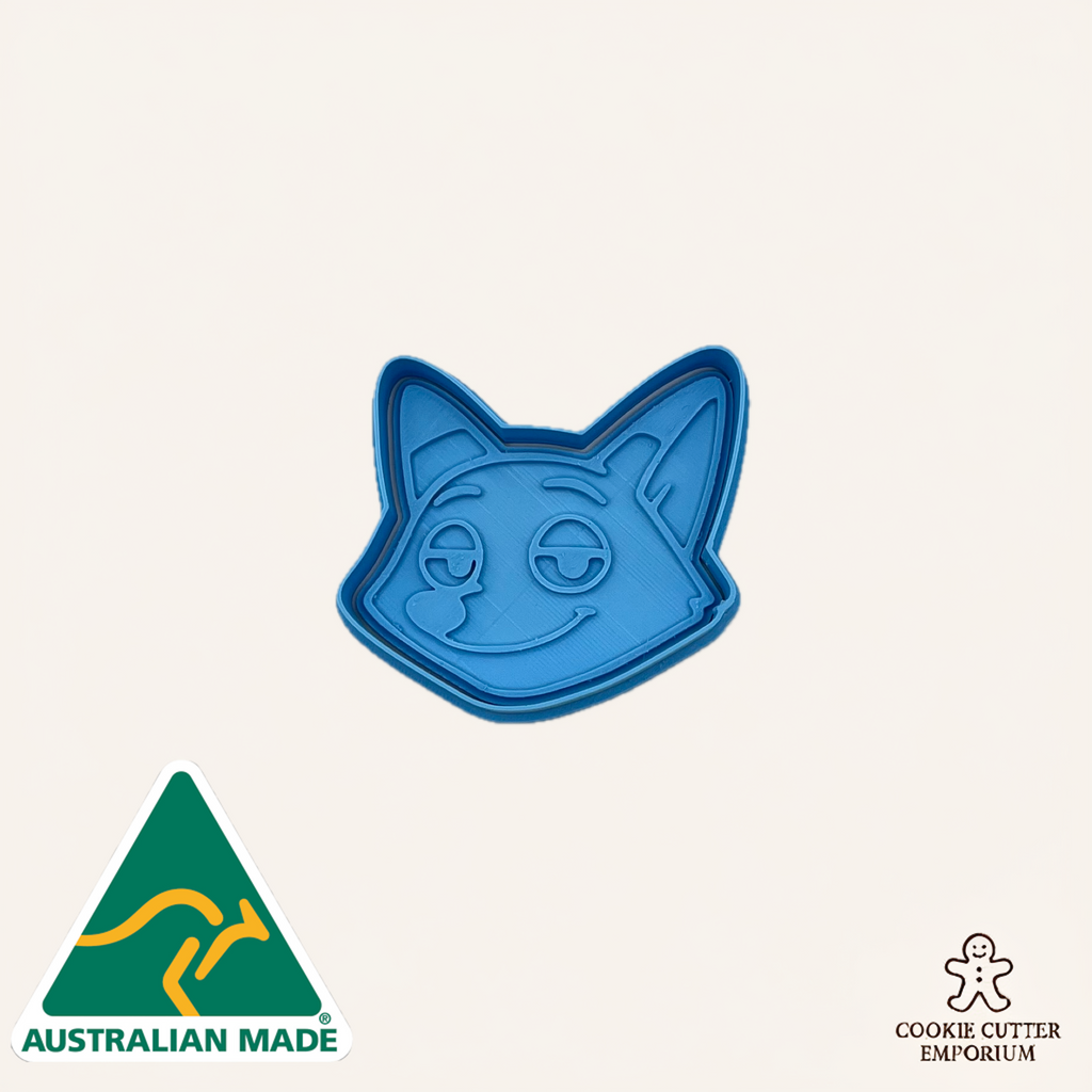 Fox Hustler Zoo Friends Cookie Cutter & Fondant Stamp