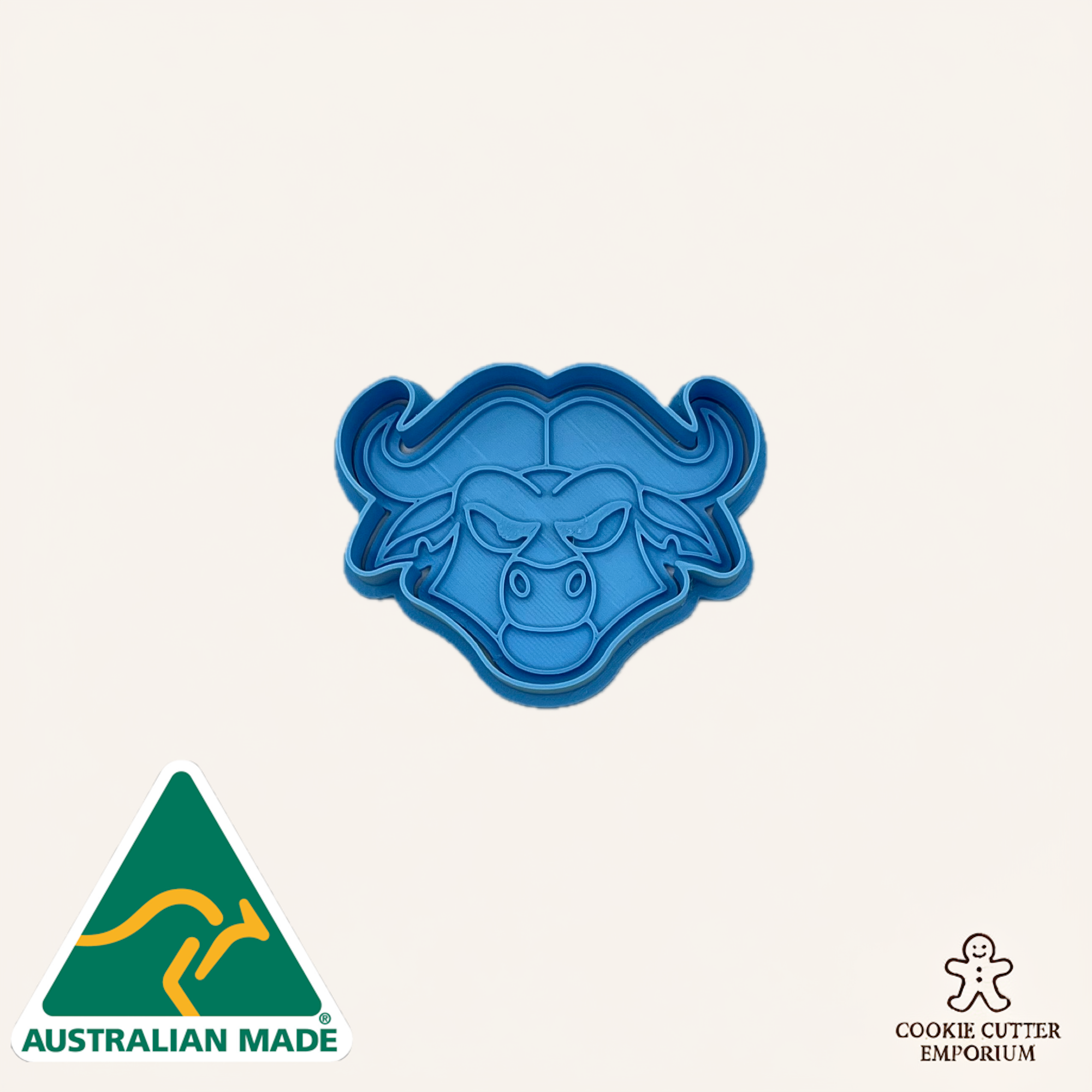 Buffalo Chief Zoo Friends Cookie Cutter & Fondant Stamp