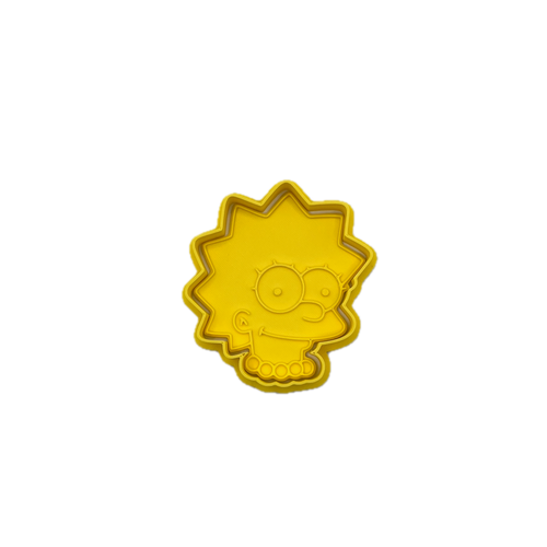 Classic Cartoon Spiky Hair Girl Cookie Cutter & Fondant Stamp Set
