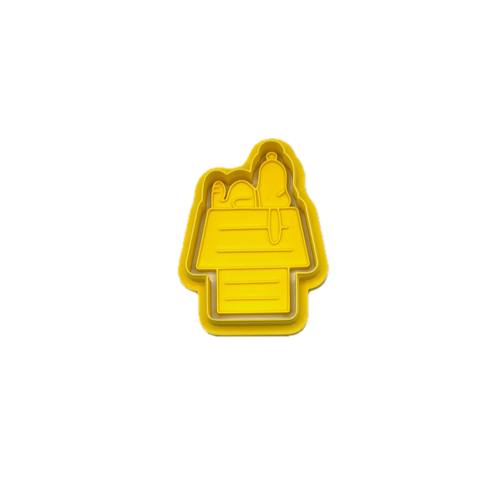 Classic Comic Dog Kennel Cookie Cutter & Fondant Stamp – Retro Cartoon Party