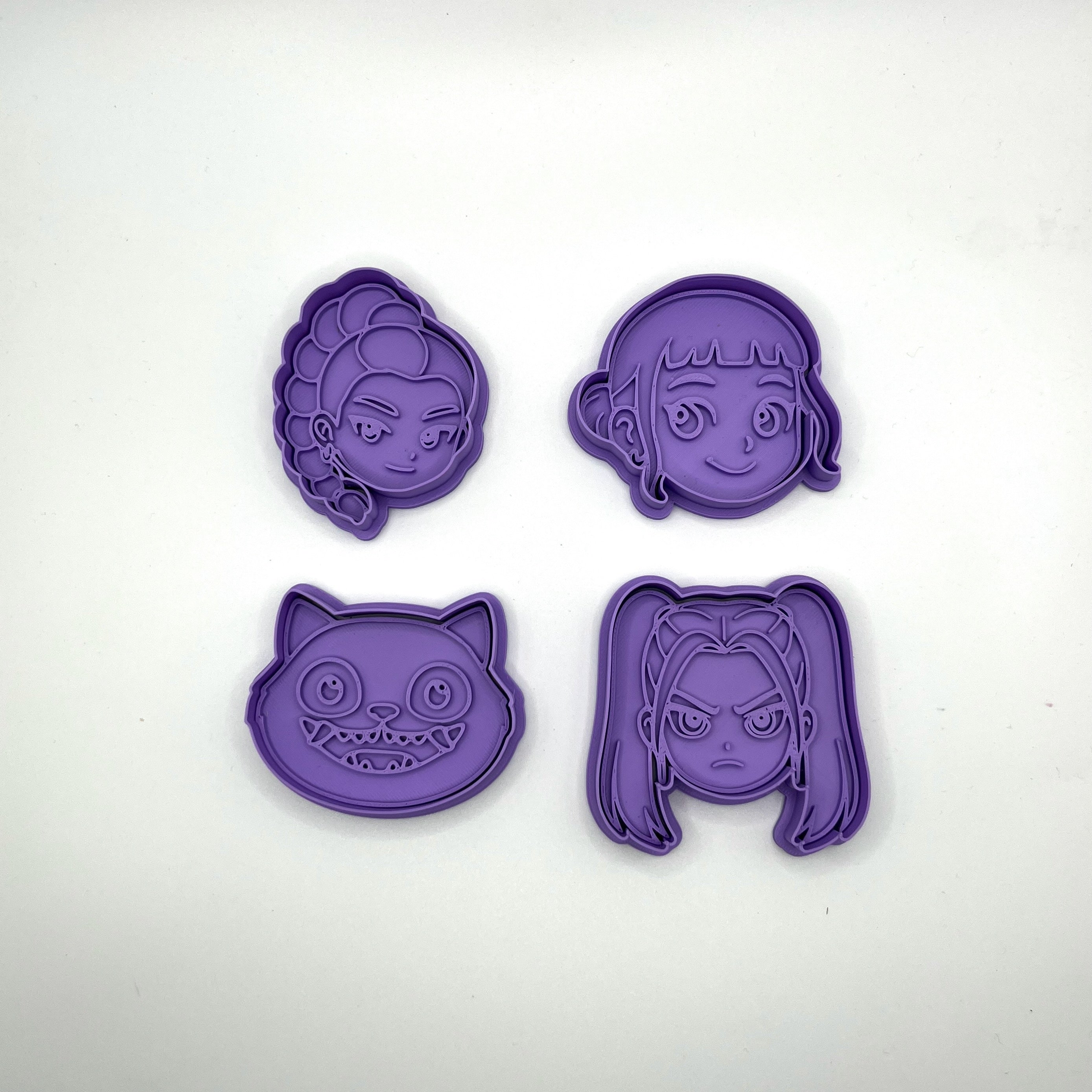 Anime K-Pop Hunter Cookie Cutter & Fondant Stamp Sets