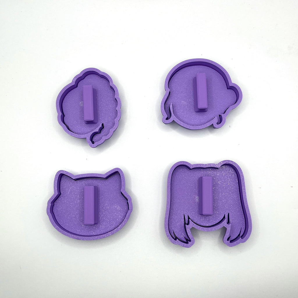 Anime K-Pop Hunter Cookie Cutter & Fondant Stamp Sets