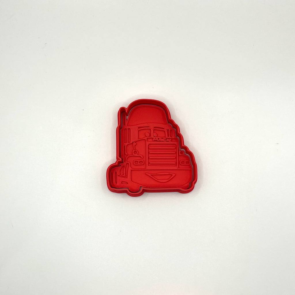 Truck Cookie Cutter & Fondant Stamp With Handle - Kids Transport Party Baking