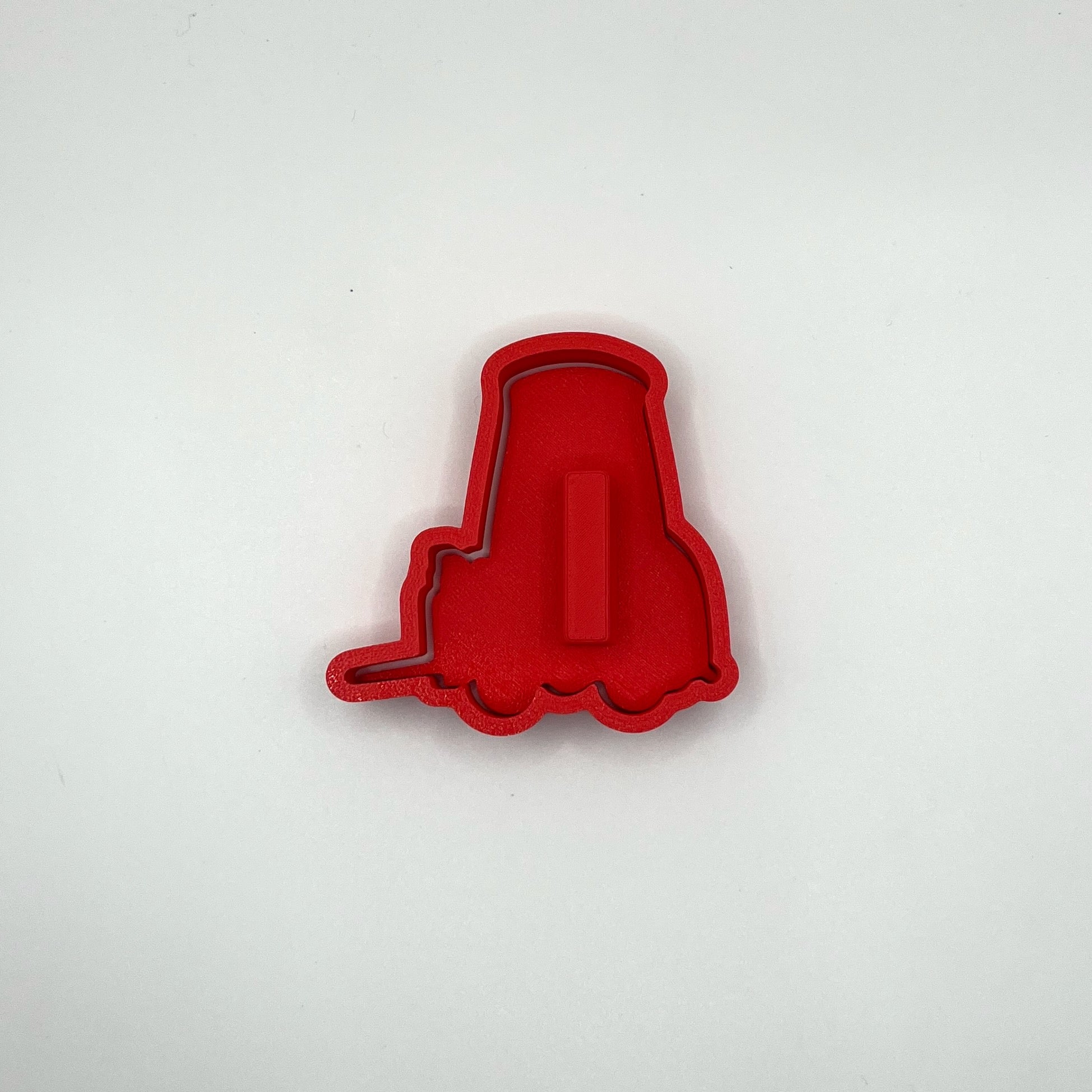 Forklift Cookie Cutter & Fondant Stamp With Handle - Kids Vehicle Party Baking