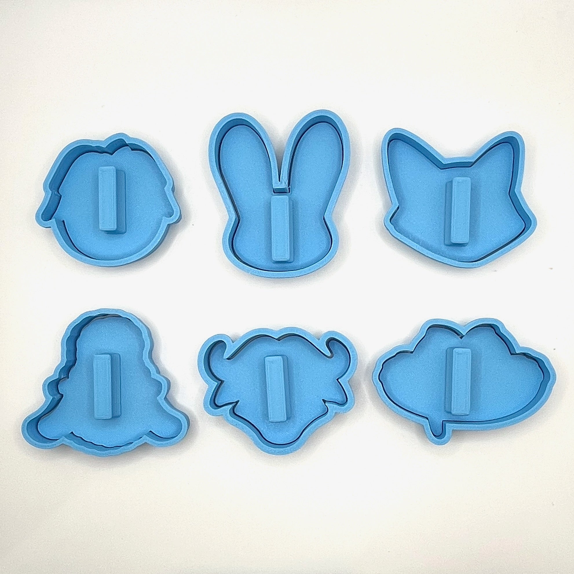 Complete Zoo Friends Cookie Cutter & Fondant Stamp Set - 6 Piece Bundle