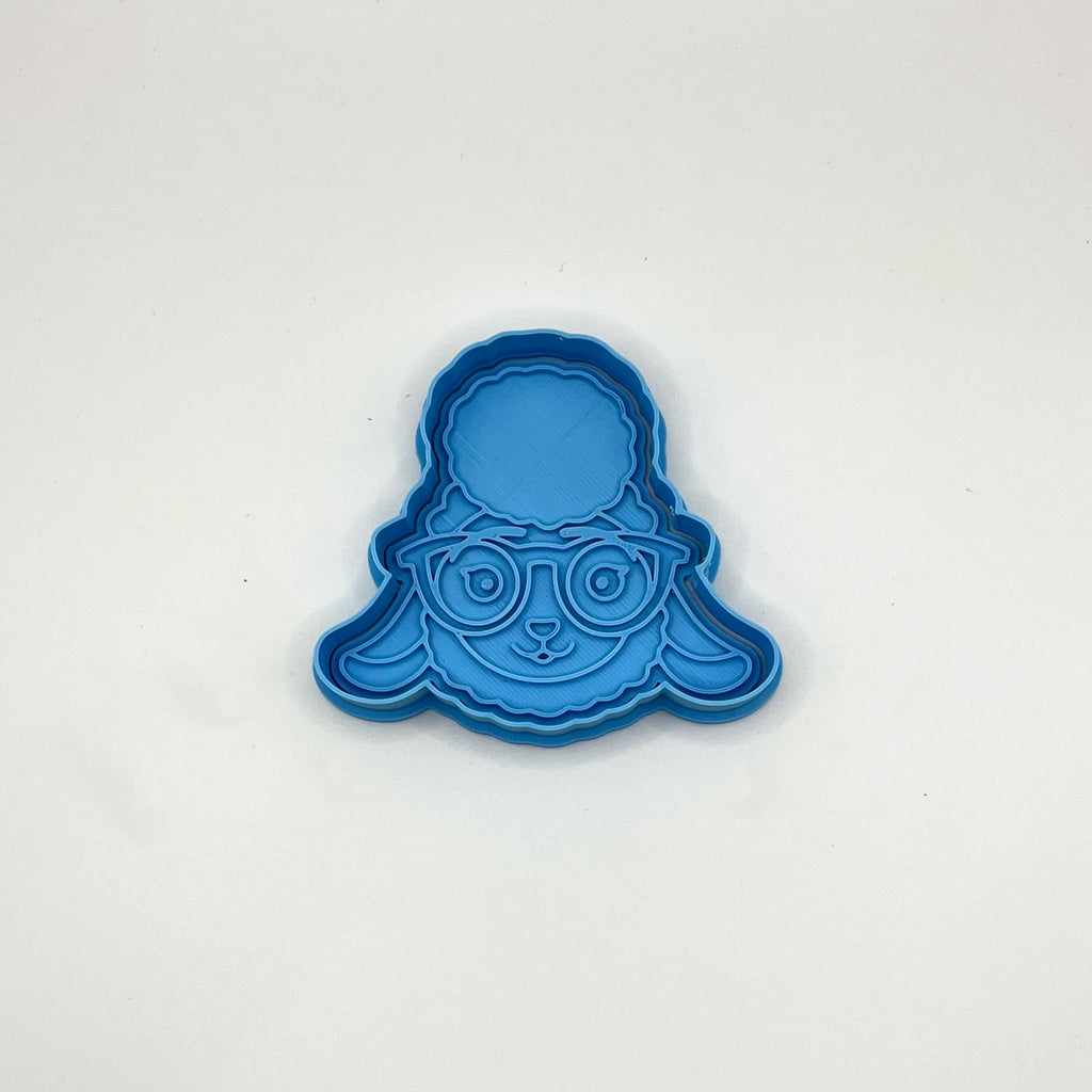 Sheep Deputy Zoo Friends Cookie Cutter & Fondant Stamp