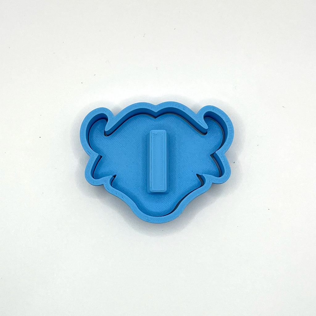 Buffalo Chief Zoo Friends Cookie Cutter & Fondant Stamp