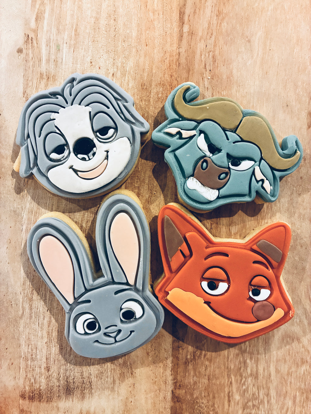 Complete Zoo Friends Cookie Cutter & Fondant Stamp Set - 6 Piece Bundle