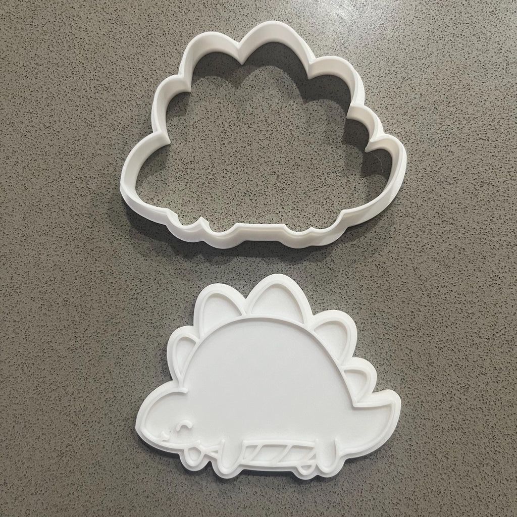 恐竜バースデークッキー型＆フォンダン型抜き｜持ち手付き7点セット