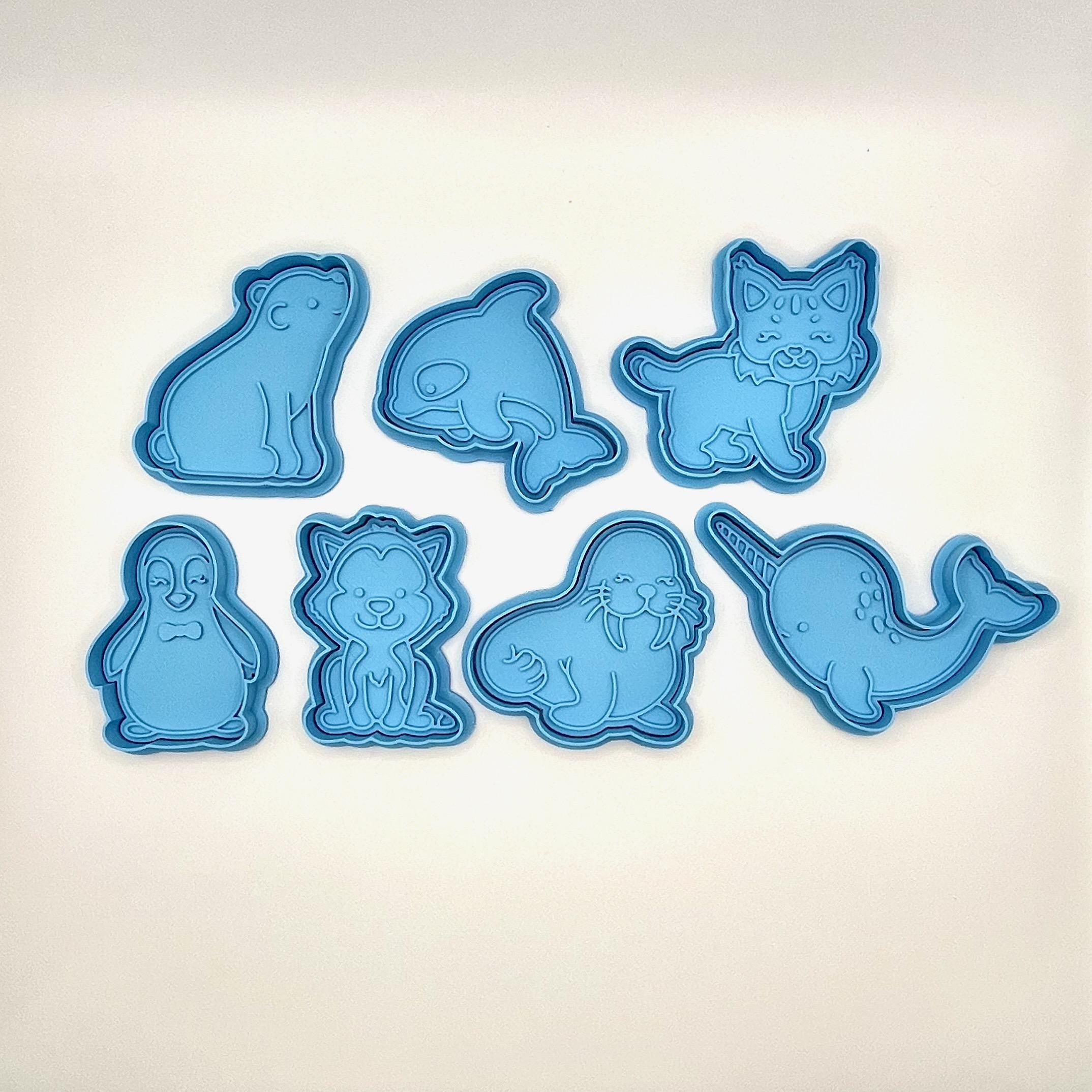 シロアリ型クッキー型＆フォンダン型抜き｜持ち手付き7点セット