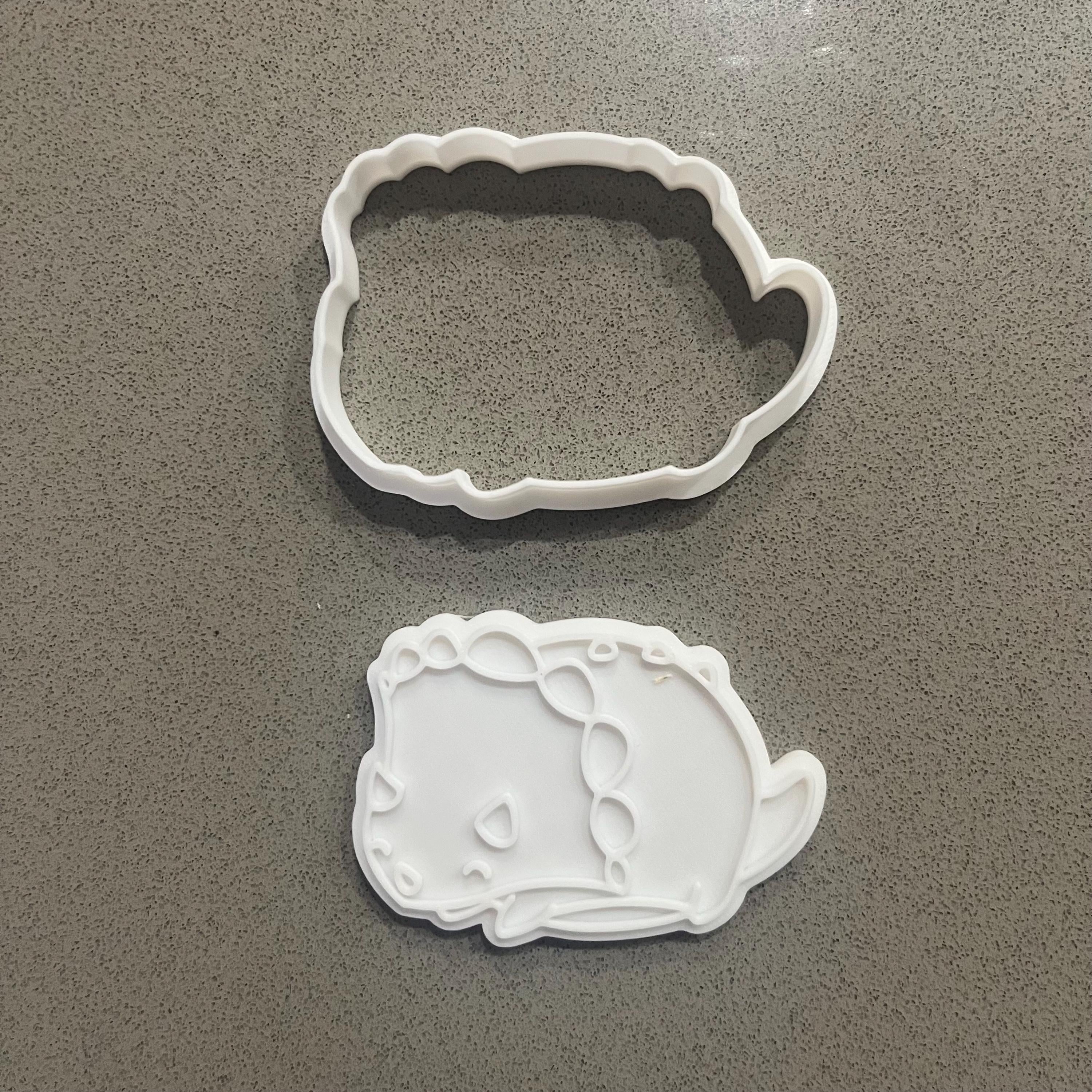 恐竜バースデークッキー型＆フォンダン型抜き｜持ち手付き7点セット