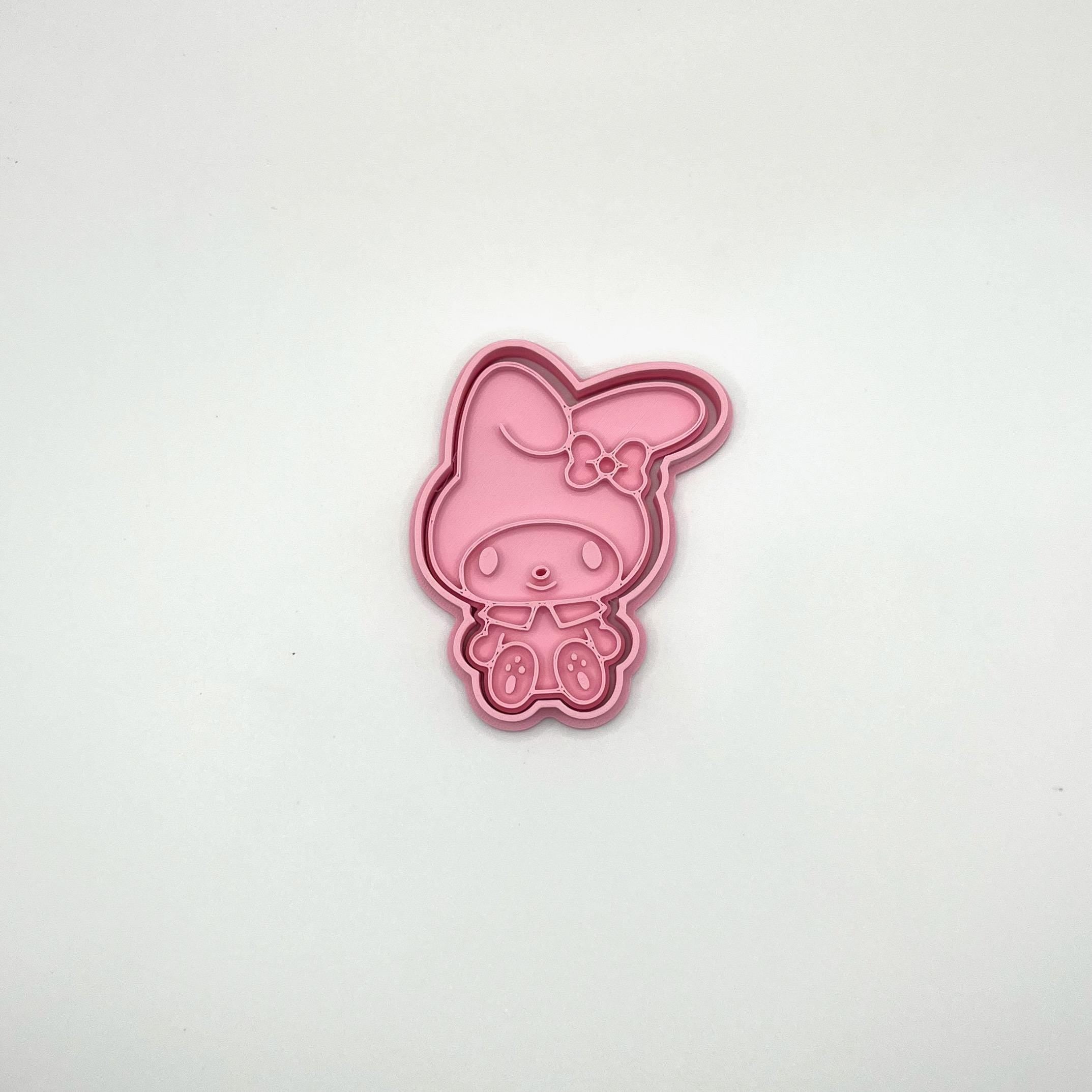 かわいい猫の誕生日クッキー型＆フォンダンスタンプ – 持ち手付きキティパーティーセット