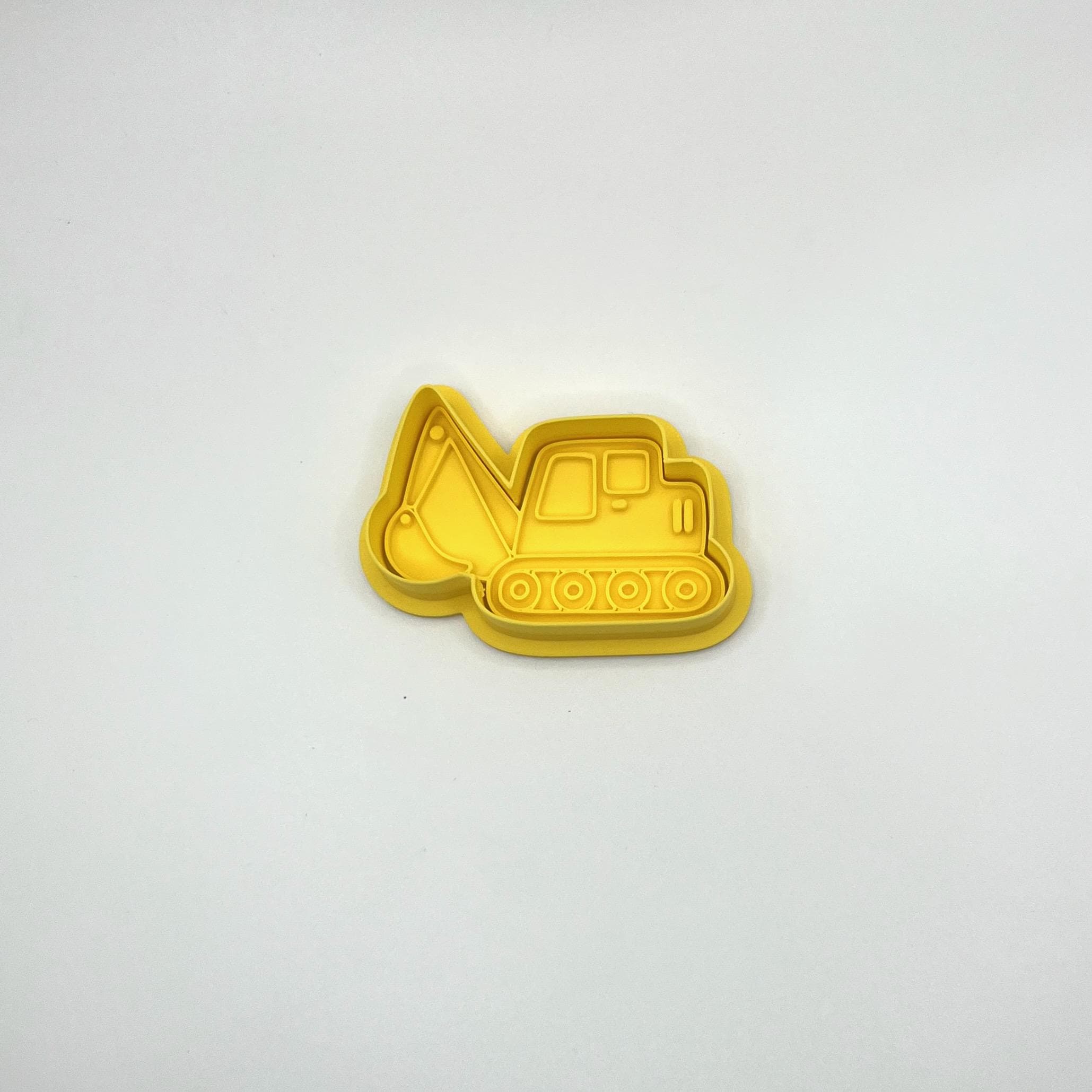 Construction Cookie Cutter & Fondant Stamp Sets - 5 Piece Bundle