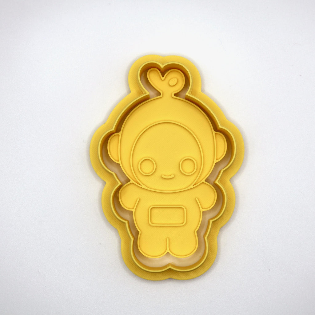 カラフルなTVフレンズのクッキー型＆フォンダン型抜き｜持ち手付き4点セット